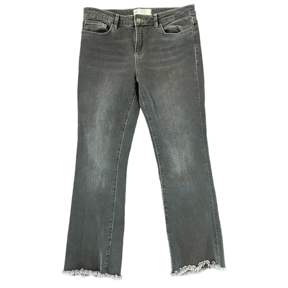 Free People Denim - Free People Washed Black Raw Hem Jeans, Size 28
